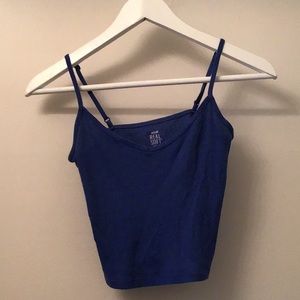 Blue Aerie cropped tank top